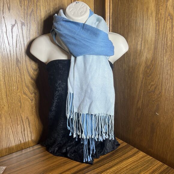 MARY KAY Scarf WRAP BLANKET SCARF SHAWL VISCOSE SOFT 28" X 80" Lightweight Blue - Picture 1 of 9